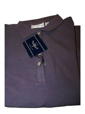 Polo Shirt Purple Short Sleeves Outer Banks 60 / 40 Cotton / Polyester  Size Med